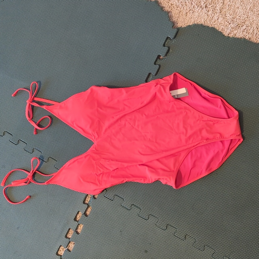 Aerie tie strap one piece bathing suit